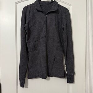 Lululemon Kanto Catch Me 1/2 Zip Women’s Size 8 Heathered Herringbone Pullover